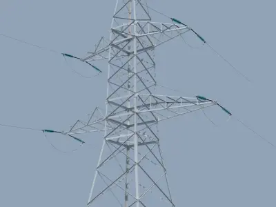 Electric Transmission Tower 3D model