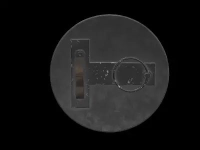 police shield 01 3D model