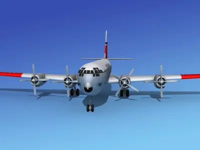 Boeing C-97 Stratofreighter V02 3D model