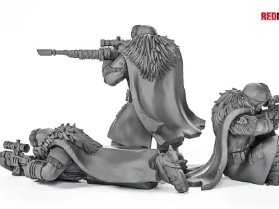 Ice Warriors - Snipers of the Imperial Force 3D print model