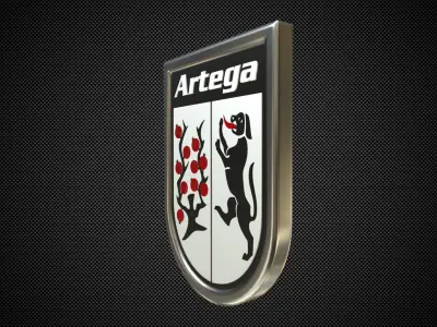 artega logo 3D model
