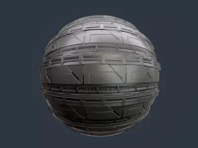 Sci-Fi Military Seamless PBR Texture 105 Texture