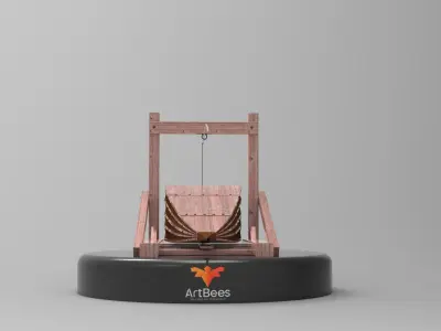 Medieval Bellows 3D Model Low-poly 3D model