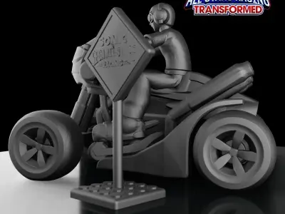 BEAT - JET SET RADIO - SONIC and ALL-STARS RACING TRANSFORMED 3D print model