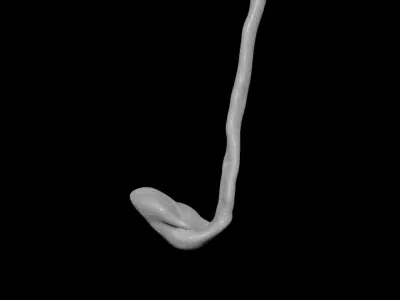 Pouring water into Glass v01 3D model