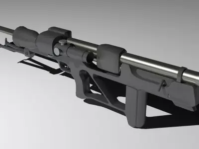 RT-20 20 mm Croatian sniper Anti Materiel Free low-poly 3D model