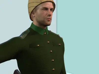 Canakkale Soldiers 3d Model 17 Different Models Low-poly 3D model