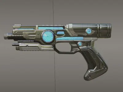 Sci-fi Watergun Free 3D model