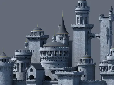 Fantasy Castle 003 3D model