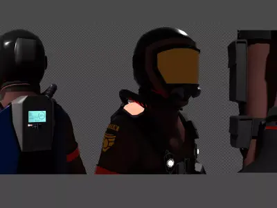 Belter Space Suit Model 3D model