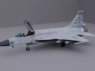 JF-17 THUNDER FIGHTER JET 3D model