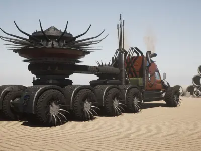 Mad-max truck The Ripper 3D model