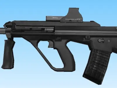AUG A3 Low-poly 3D model