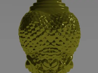snake head pendant 3D print model