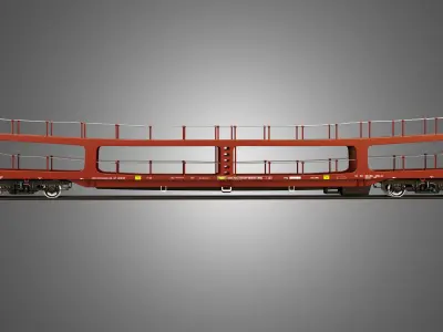Car Carrier Wagon 3D model