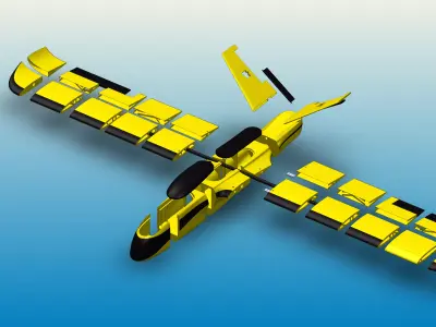 RC PLANE BIG WHALE FPV REMOTE CONTROL 3D print model