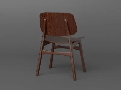 Dining table with chair  Free 3D model