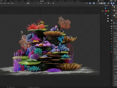 Coral Reef 3D model