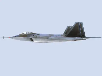F22 fighter jet Low-poly 3D model