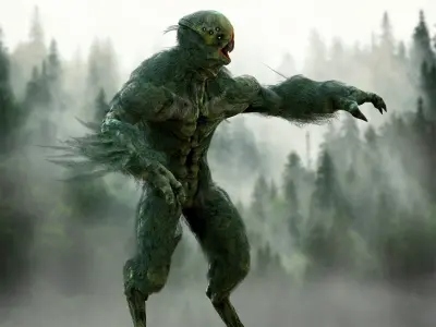 Forest Beast Low-poly 3D model