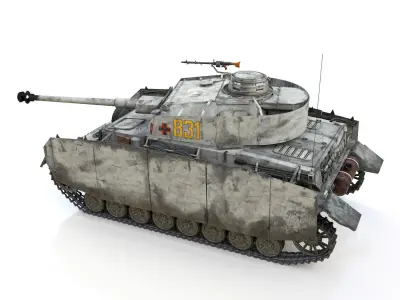 PzKpfw IV - Panzer 4 - Ausf H - 831 3D model