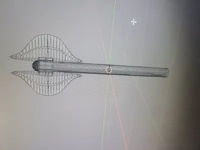 fantasy axe game ready Low-poly 3D model