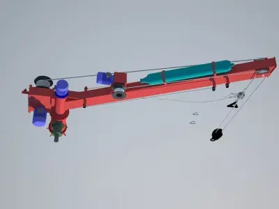 Ships crane 3D model