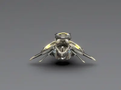 Drone Sci Fi 3D Model Low-poly 3D model