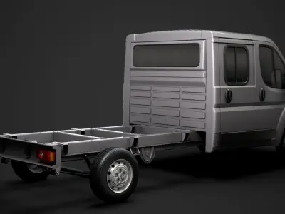 Citroen Relay Chassis Truck Crew Cab 4035WB 2014 3D model