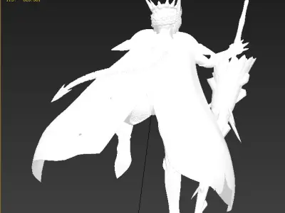 FateGrand Order  Artoria Lancer Alter Low-poly 3D model