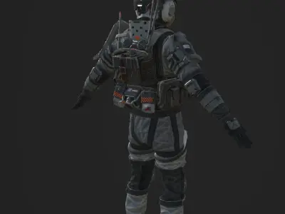 Teci Model based of some concept art Free 3D model