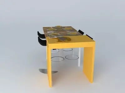 Game Dinner - Barbecue (FULL) Free 3D model