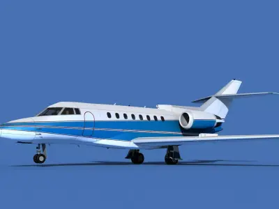 Hawker Siddley 1000 V02 3D model