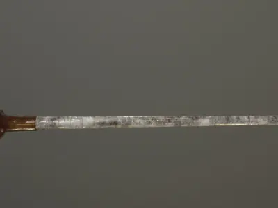 Wooden Bird head Stick  Low-poly 3D model