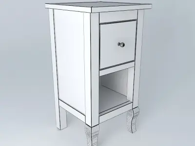 Nightstand with drawer Free 3D model