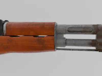 Ak-47 Used Dirty 3D model