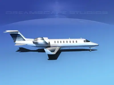 LearJet 45 V01 3D model