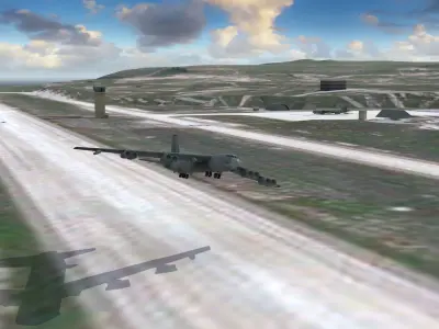 Island Naval Base Low-poly 3D model