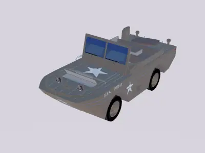 Jeep GPA USA Army 3D model