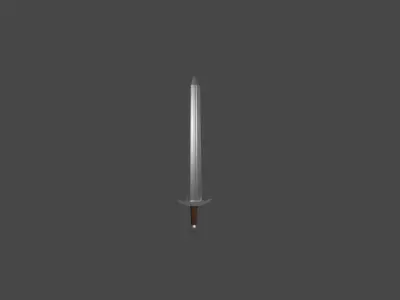Melee sword low-poly Free low-poly 3D model
