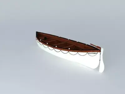 TITANIC LifeBoat No. 7 1912 Free 3D model