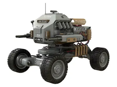UGV Concept-1-Grey 3D model