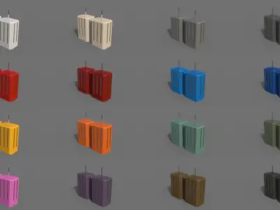 PBR Sci-Fi Building A28 Low-poly 3D model