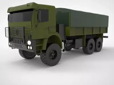 Volkswagen Constellation military trucks 3D model