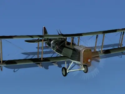 Airco DH-4 V05 Bomber USASC 3D model