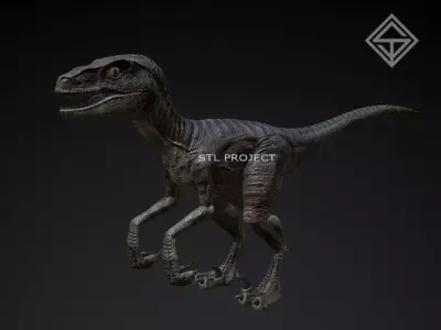 Raptor - Low Poly dinosaur Free low-poly 3D model
