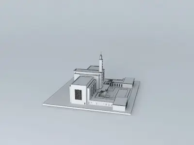 LDS. Temple Los Angeles California Templo Mormon, 10 th.opera... Free 3D model