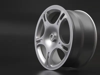 3D model Wheel silver 3D model