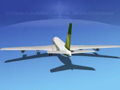 Boeing 707 Air Guinee 3D model