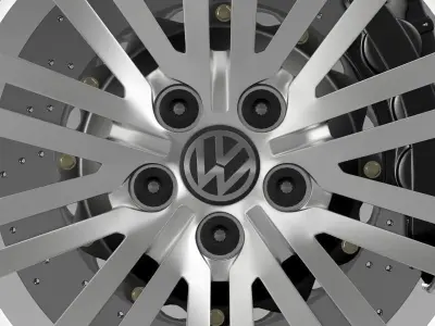 Volkswagen Polo BlueGT wheel 2014 3D model